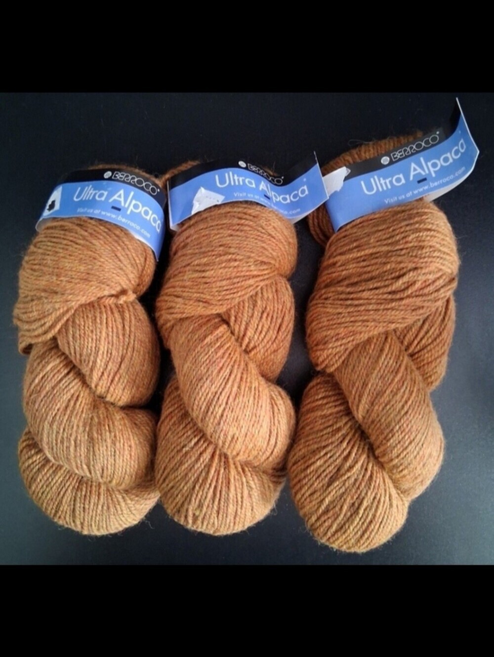 NWT Lot Of 3 Berroco Tan Super Fine Alpaca & Peruvian Wool Knot Crochet Yarn